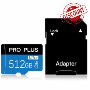 512GB Micro SD High Speed SD Card Class 10 Memory Card with Adapter For Smartphone