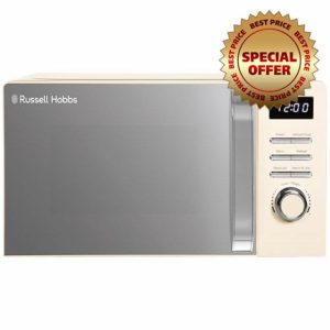 Russell Hobbs Digital Microwave 20L 800W in Cream with 5 Power Levels