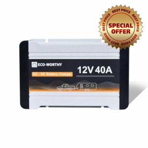 ECO-WORTHY 12V 40A DC to DC Battery Charger with MPPT On-Board Solar Battery Charger Lithium LiFePO4 Battery Gel AGM