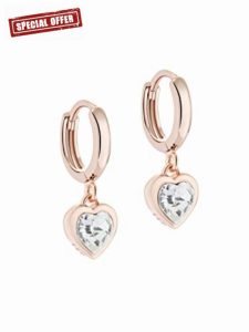 Ted Baker Hanniy Crystal Heart Huggie Hoop Earrings For Wome