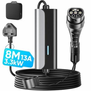 EV Charger Cable Type 2 to 3 Pin Plug