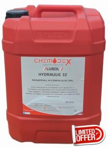 Chemodex Lubol 32 Premium Industrial Mineral Oil Based Hydraulic Oil - 20 Litres