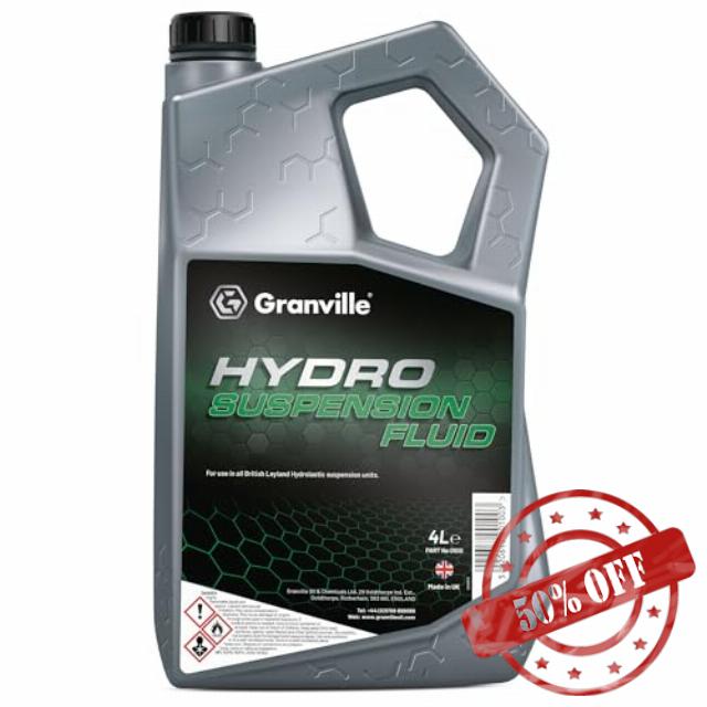 Granville Hydro Suspension Fluid – 4L | Suspension Fluid Low Expansion | Corrosion-Inhibiting Fluid for Hydrolastic Suspension Systems