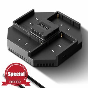 Neewer NP-F970 4 Channel Charger for NP-F550 NP-F750 Camcorder Camera Battery