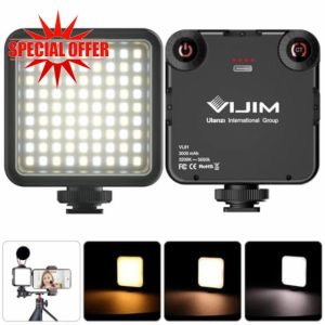 Camera Light Colour temperature Video Light LED Camera lighting for photography with Cold Shoe Softer Portable Light Adjustable Brightness
