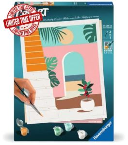 Ravensburger Paint by Numbers 25524 CreArt Painting by Numbers 25524 Holiday Mode from 12 Years for Beginners
