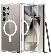 Spigen Tough Armor MagFit Case for Samsung Galaxy S24 Ultra, Compatible with MagSafe Accessories ...