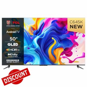 TCL 50C645K 50" QLED 4K Ultra HD HDR Android Smart TV (Google Assistant