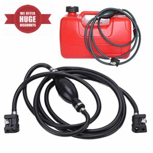 Outboard Fuel Line Hose Kit Portable Fuel Tank Fuel Line Kit Marine Boat Fuel Line Kit with Universal Sprayless Fuel Connecto