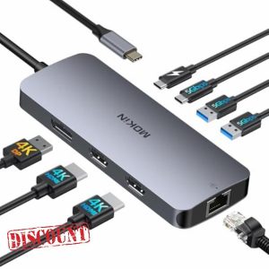 USB C Docking Station 3 Monitors