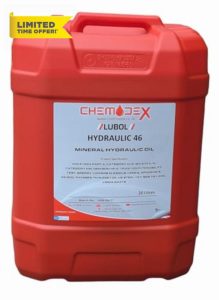 Chemodex Lubol 46 Premium Industrial Mineral Oil Based Hydraulic Oil - 20 Litres