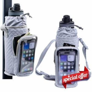 SPORJET Magnetic Gym Bottle Bag for Women - Magnetic Bottle Holder - Bottle Sling Bag for Men and Women | Magnetic Gym Bag
