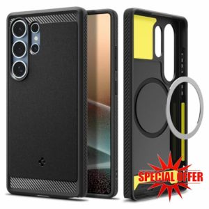 Spigen Rugged Armor MagFit Case for Samsung Galaxy S25 Ultra