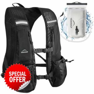 TREKKOUT Adjustable Running Vest for Men & Women | Ultra-Light 5L Hydration Pack | Perfect for Trail Running