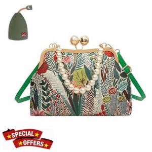 Vintage Embroidered Flower Handbag