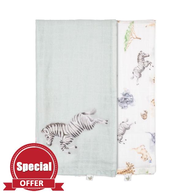 Wrendale Designs - Little Savannah' African Animal Muslin Gift Se