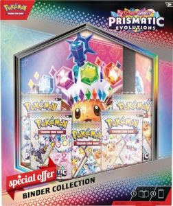 Pokémon TCG: Scarlet & Violet—Prismatic Evolutions Binder Collection (Binder with 378 Pockets & 5 Booster Packs)
