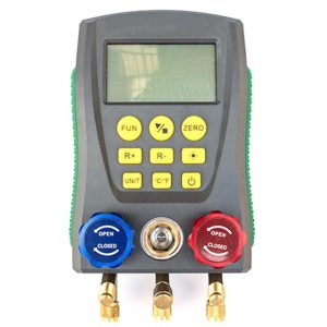 Jeorywoet Refrigeration Digital Manifold Gauge DY517 Car Air Conditioner Pressure Temperature Electronic Manometer Gauge Tester Tools Refrigeration Digital Manifold Ki