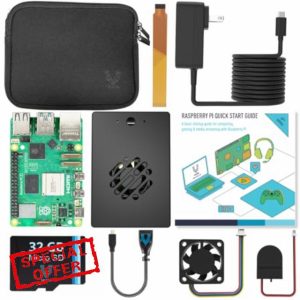 Vilros Raspberry Pi 5 (8GB) Starter Kit with Passive Aluminum + Active Cooling Box