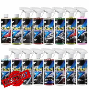FLASH Ultimate Clean Bundle 16x500ml Exterior Interior Full Range Easy-To-Use Car Cleaning Products