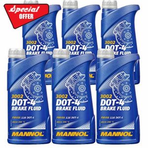 Mannol 3002 DOT-4 Brake Fluid 6 x 1 Litre