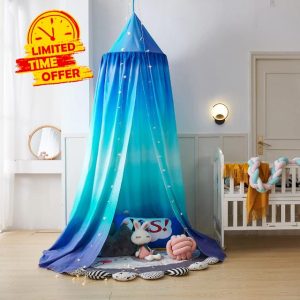 DOTBUY-SHOP Children Bed Canopy Round Dome Mosquito Net