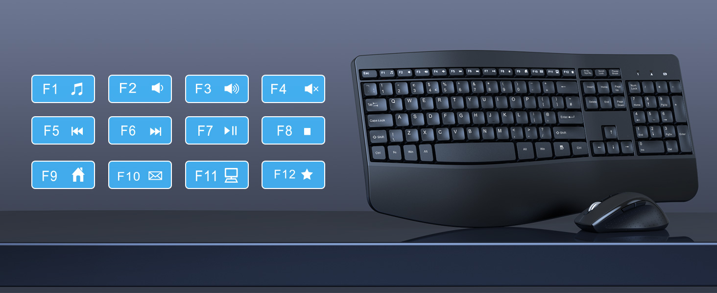 ergonomic keyboard mouse windows