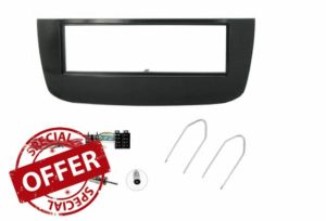 Motorguard CD Headunit Stereo Single Din Fascia Black Wiring Full Fitting Kit For Fiat Punto Evo Linea