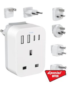 UK to Worldwide Travel Adapter Set