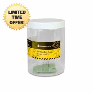 Reliance Controlled Drug Denaturing Kit - 1 Litre