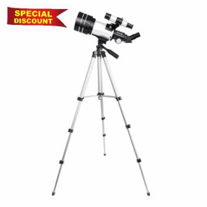 Boddceto 150X Astronomical Telescope for Kids 70mm Refractor Telescopes for Astronomy Beginners with Bluetooth Phone Holder Easy Install Easy to Use