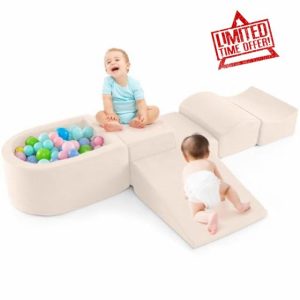 Maxmass 5Pcs Toddler Climb and Crawl Foam Play Set