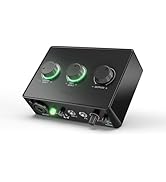 FIFINE Gaming Audio Mixer for Streaming, RGB PC Audio Interface, DJ Mixer with XLR Microphone Int...
