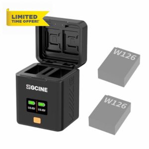 ZG CINE PS-W126 Charging Case Camera Battery Charging Box for FX NP-W126S Battery