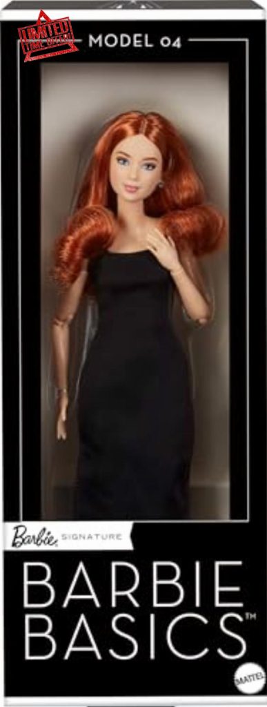 Barbie Mattel Basics Model 04 Collector Doll with Red Curly Hair