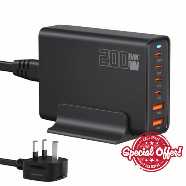 200W USB C Fast Charger Plug