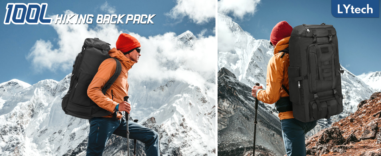 100L hiking backpack