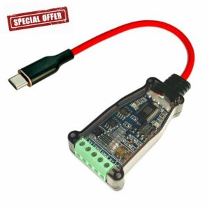 DSD TECH SH-U11GL Isolated USB-C to RS485 Adapter with FTDI Chip