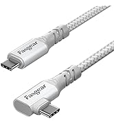 Fasgear 90 Degree USB C to Type C 3.1 Gen 2 Cable 10ft, 10Gbps 5A(100W) PD with E-Marker Chip 4K@...