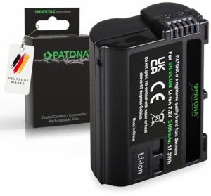 PATONA Premium Battery EN-EL15b 2400mAh Replacement for Nikon EN-EL15 ENEL15b Compatible with Nikon 1 V1 Z6 Z7 D7100 D7200 D7500 EN EL15 EL15b D600 D800 D800E D810 D850 (Not for Zf)
