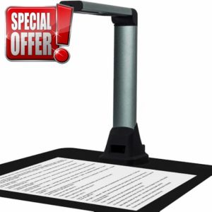 Savornest Portable Document Scanner: Portable HD A4 Multilingual OCR USB Document Camera for Schools