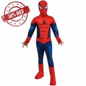 Rubie's Official Marvel Spider-Man Deluxe Padded Muscles Child Costume