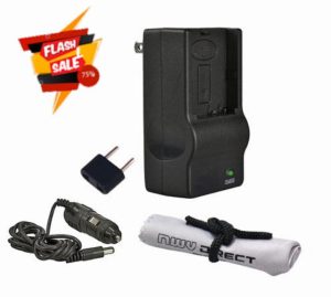 Extreme Off Camera Rapid Charger For Casio NP-110 Battery (Alternative For Casio BC-110L) + Nwv Direct Microfiber Cleaning Cloth.