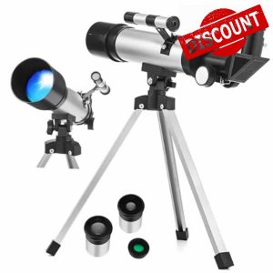 DOITOOL Refractor Telescope for Beginners Adjustable Tripod Astronomy Telescope for Stargazing and Exploring Planets F36050M Space Telescope for and Adults