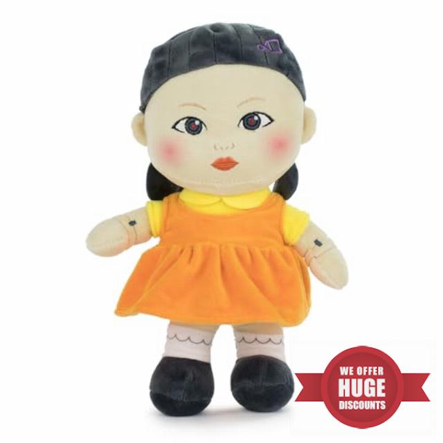 SQUID GAME The Challenge The Challenge Squid Game Plush Doll 28cm with Backup Card