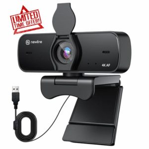 N newline 4k Webcam for PC Camera with Microphone with Sony Sensor