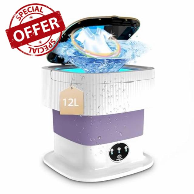12L Portable Washing Machine with Spin Dryer