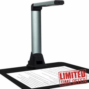 Savornest Portable Document Camera: Multilingual OCR Document Scanner HD A4 Portable Scanner for Online Teaching and Students