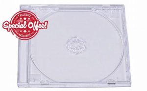 RIVERMEDIA 100 X Premium Single CD Jewel Cases with Clear Tray 10.4mm Spine Pre-Assembled (18124)