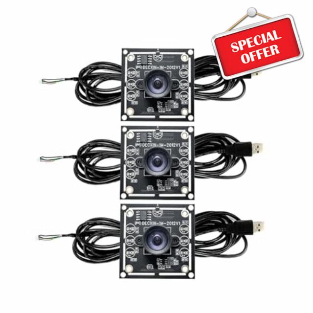 Jrifedptry 3PCS 100 Degree Camera Module 1MP OV9732 1280x720 USB Free Driver Manual Focus